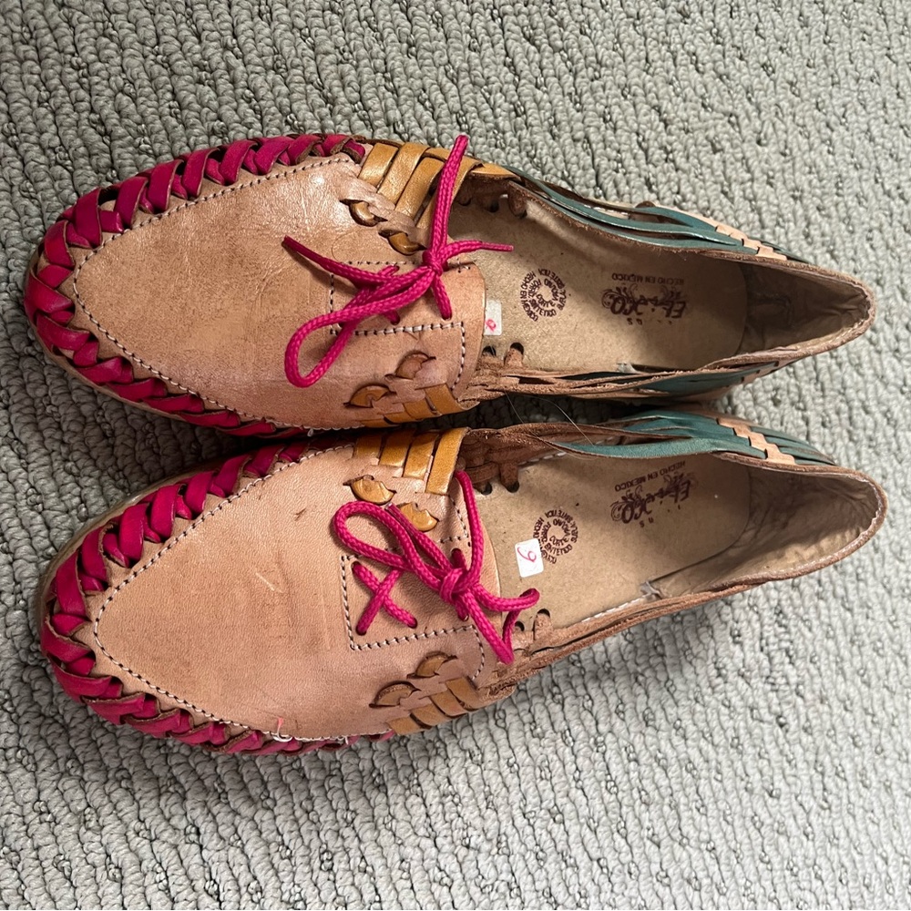 Colorful Mexican Leather Sandals